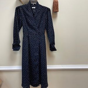 New Women’s Atre Polka Dot Long Sleeve Wrap Midi Dress!!🔥🔥🔥